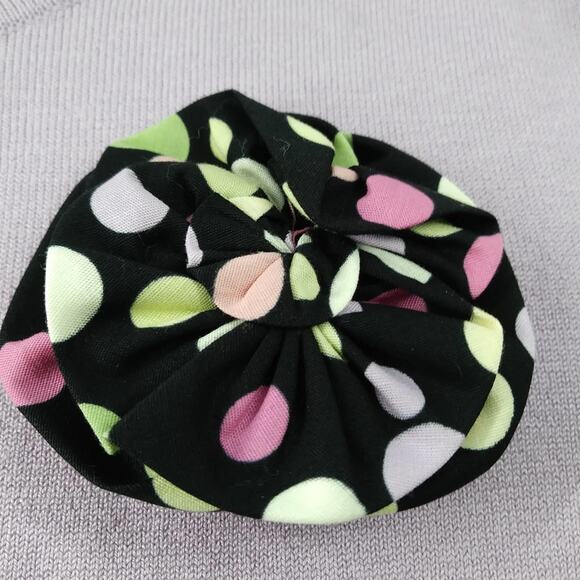 Retro Pin Up Robbie Bee Sweater Top Size 6 Lilac Accent Flower Removable Pin NWT - Picture 7 of 12